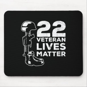 Proud 22 Veteran Lives Suicide Awareness Mouse Pad