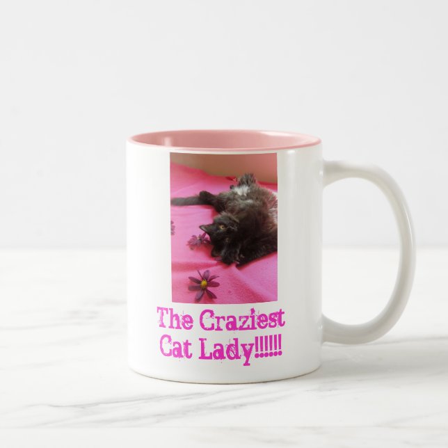 Proud 2 b Cat Lady Two-Tone Coffee Mug (Right)