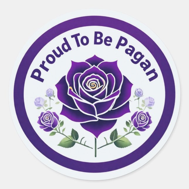 Proud 2 Be Pagan  Classic Round Sticker (Front)
