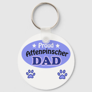 Proud Affenpinscher Dad Key Ring