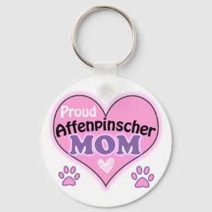 Proud Affenpinscher Mum Key Ring