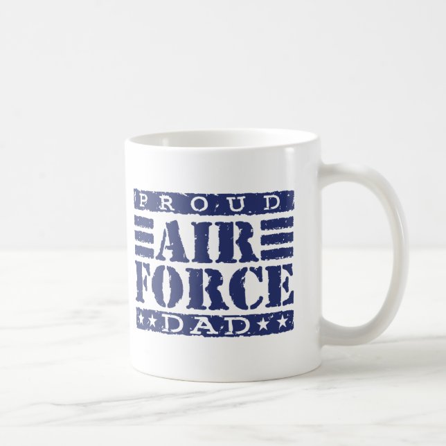 Proud Air force Dad Coffee Mug (Right)