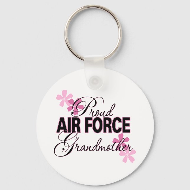 Proud Air Force Grandmother Key Ring (Front)