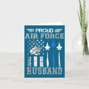 Proud air force husband us air force graduation hu card