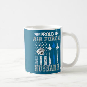 Proud air force husband us air force graduation hu coffee mug