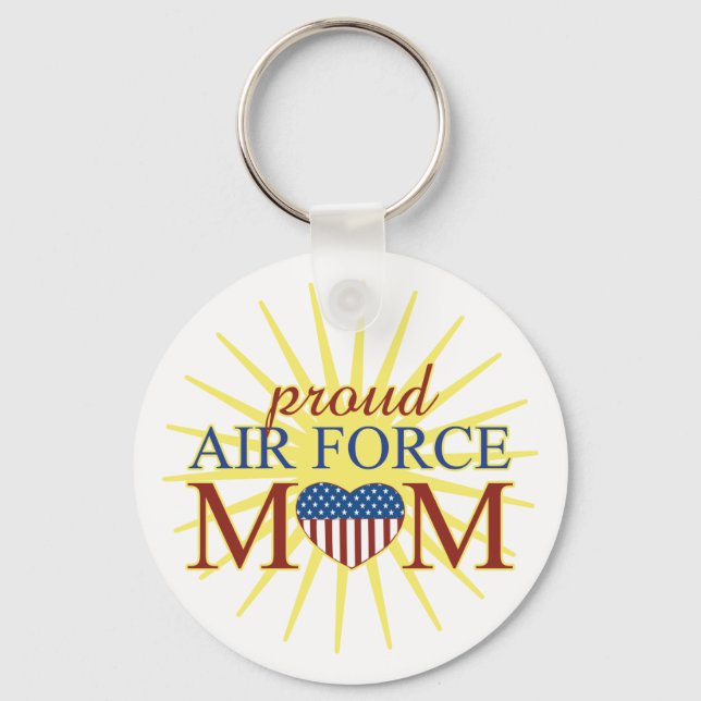 Proud Air Force Mum Key Ring (Front)
