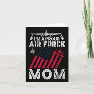 Proud Air Force Mum Military Us Air Force Family M Card
