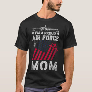 Proud Air Force Mum Military Us Air Force Family M T-Shirt