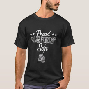 Proud Air Force Son Camouflage USAF Veteran Airman T-Shirt