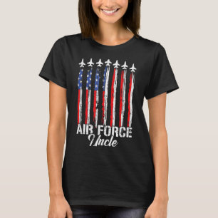 Proud Air Force Uncle Flag Usa Airman Family T-Shirt