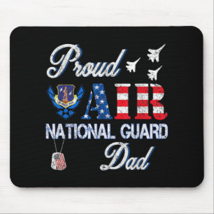 Proud Air National Guard Dad Air Force Veterans Da Mouse Pad