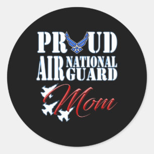 Proud Air National Guard Mum Shirt Air Force Mothe Classic Round Sticker