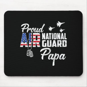 Proud Air National Guard Papa Flag Family Matching Mouse Pad