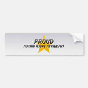 Proud Airline Flight Attendant Bumper Sticker