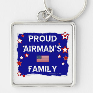 Proud Airman's Family Key Ring