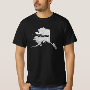 proud Alask State Home Map Outline Rocky Map AK T-Shirt