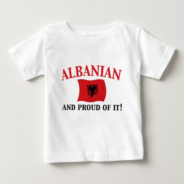 Proud Albanian Baby T-Shirt (Front)