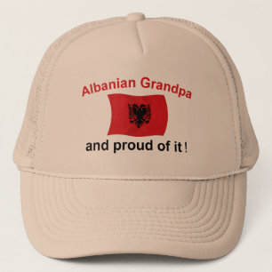Proud Albanian Grandpa Trucker Hat