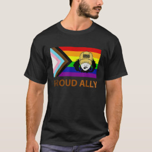 Proud Ally 1865 Juneteenth Black Women LGBT Rainbo T-Shirt