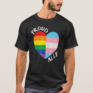 Proud Ally LGBT Heart Gay Pride Month T-Shirt