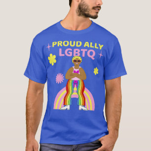 Proud Ally LGBTQ Gay Pride Community Lesbian Bise T-Shirt