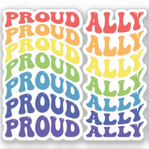 Proud Ally   LGBTQ   Gay Pride   Rainbow