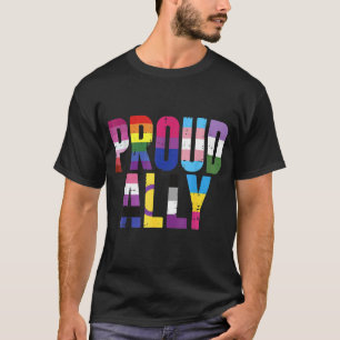 Proud Ally Lgbtq Lesbian Gay Bisexual Trans Pan Qu T-Shirt