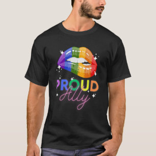 Proud Ally LGBTQ Lesbian Gay Bisexual Trans Pan Qu T-Shirt
