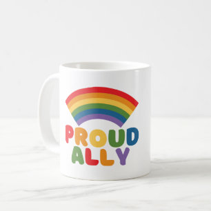 PROUD ALLY - LGBTQ PRIDE COFFEE MUG