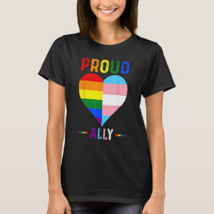 Proud Ally LGBTQ+ Pride month LGBT Flag Proud All T-Shirt