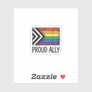 Proud Ally Pride Flag Vector T-Shirt Design_1