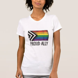 Proud Ally Pride Flag Vector T-Shirt Design_1
