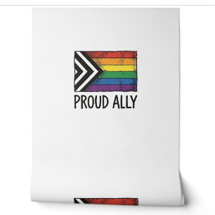 Proud Ally Pride Flag Vector T-Shirt Design_1 Wallpaper