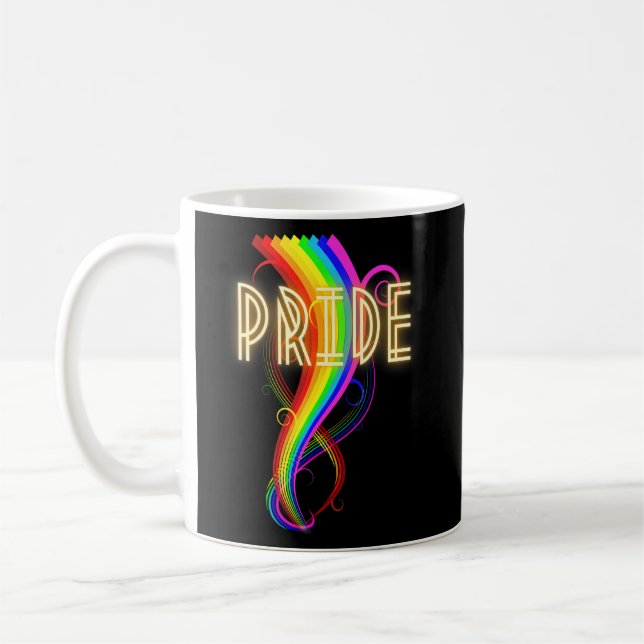 Proud Ally Rainbow Lgbtq Blm Pride 1  Coffee Mug (Left)