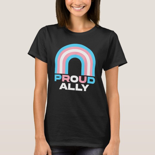 Proud Ally Transgender Transsexual Trans Pride Men T-Shirt (Front)