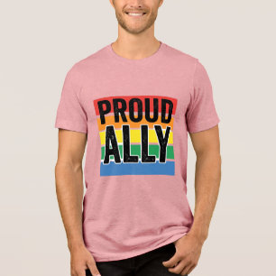 Proud Ally Vintage Pride Support Shirt Design_1