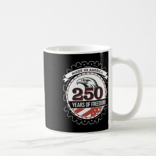 Proud America 250th Anniversary Grunge Usa July 4 Coffee Mug