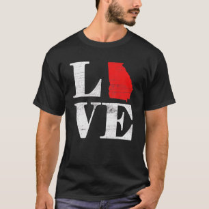 Proud America Citizen State Flag Land Map Love Geo T-Shirt