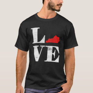 Proud America Citizen State Flag Land Map Love Ken T-Shirt