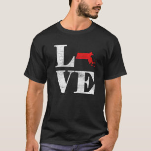 Proud America Citizen State Flag Land Map Love Mas T-Shirt