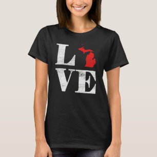 Proud America Citizen State Flag Land Map Love Mic T-Shirt