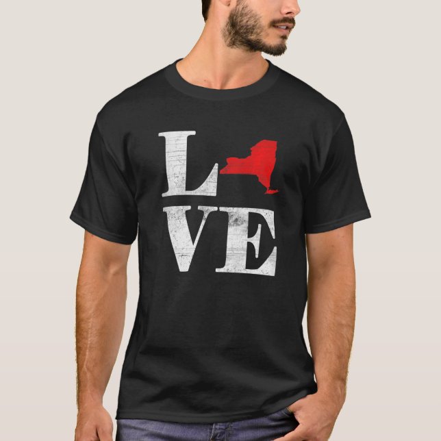Proud America Citizen State Flag Land Map Love New T-Shirt (Front)