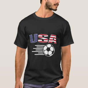 Proud America Soccer Fans Jersey - Usa Flag Footll T-Shirt
