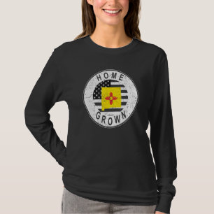 Proud America State Flag Us Home Grown New Mexico T-Shirt