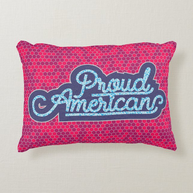 Proud American Accent Pillow (Front)