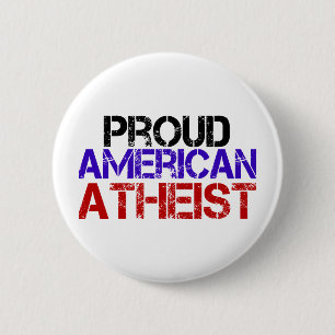 Proud American Atheist 6 Cm Round Badge