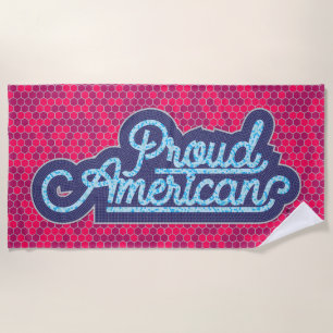 Proud American Beach Towel