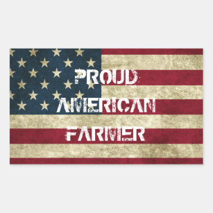 Proud American Farmer Sticker