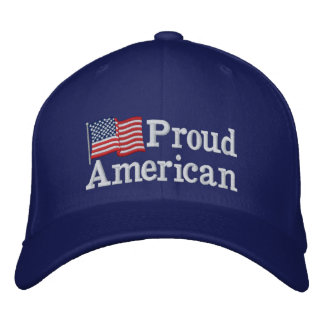 Proud American Flag RB Embroidered Hat