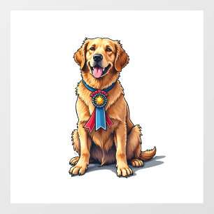 Proud American Golden Retriever Vintage Tee